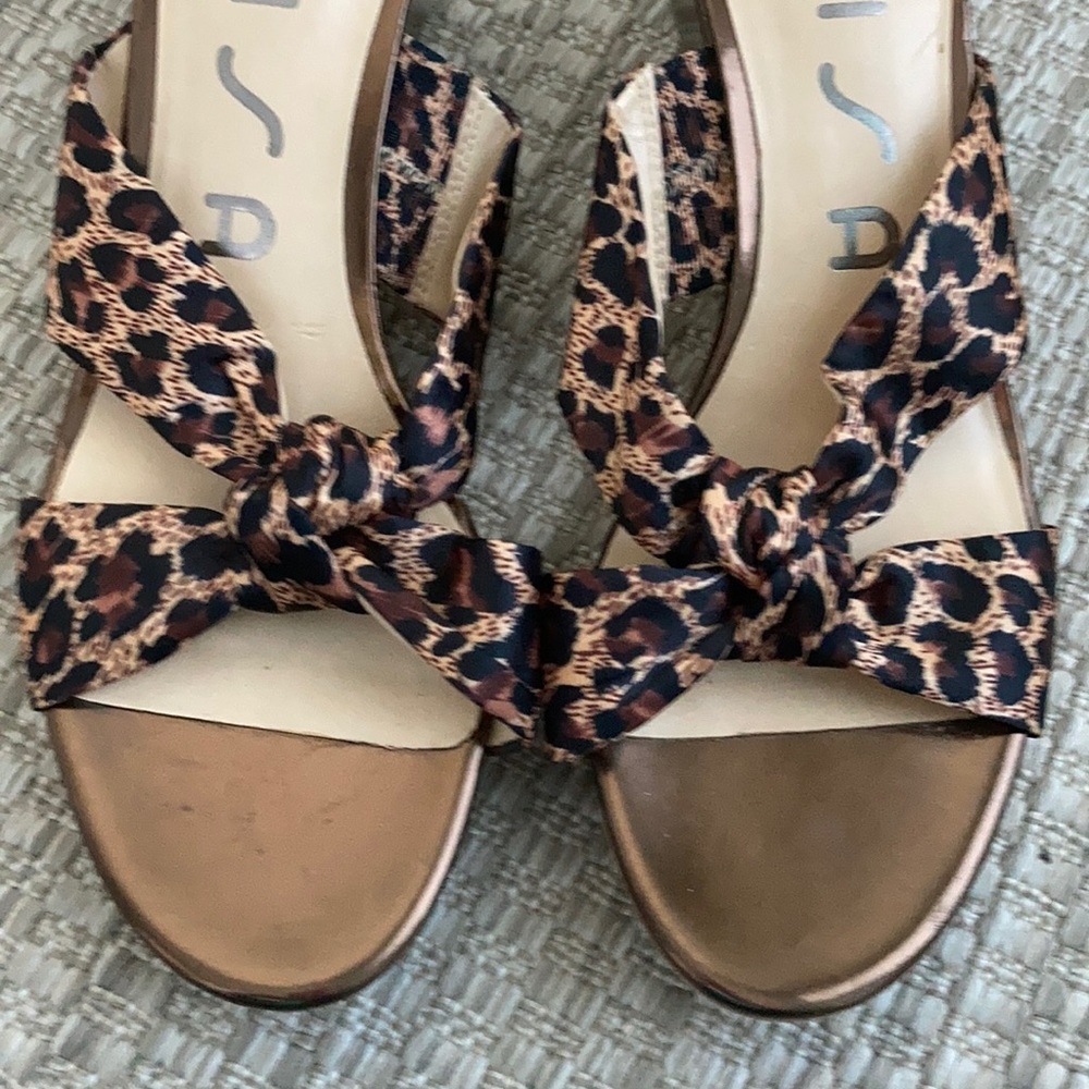 Unisa Sandals Cat Print Cheetah Leopard Size 9 - Picture 3 of 9